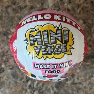 Hello Kitty Mini Verse Make it Mini Food Surprise Ball Brand New & Sealed